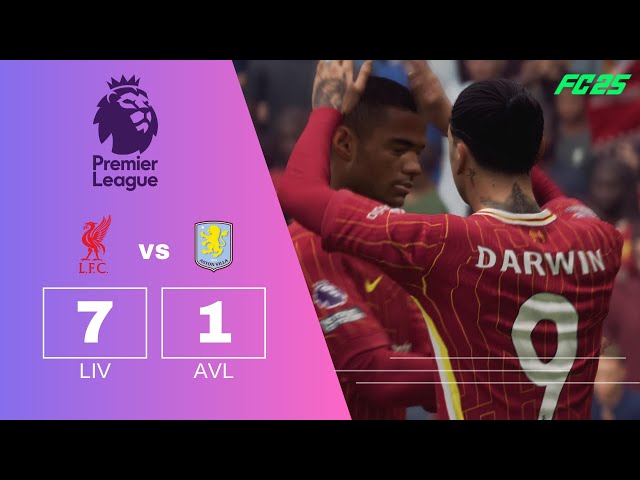 FC25 PREMIER LEAGUE [Liverpool vs Aston Villa] Darwin Núñez, Gakpo, Mac Allister, Mohamed Salah #ps5