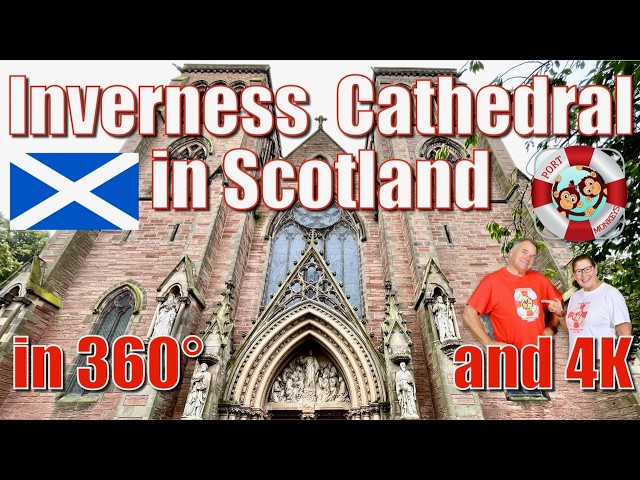 360° Inverness Cathedral in Scotland in 4K