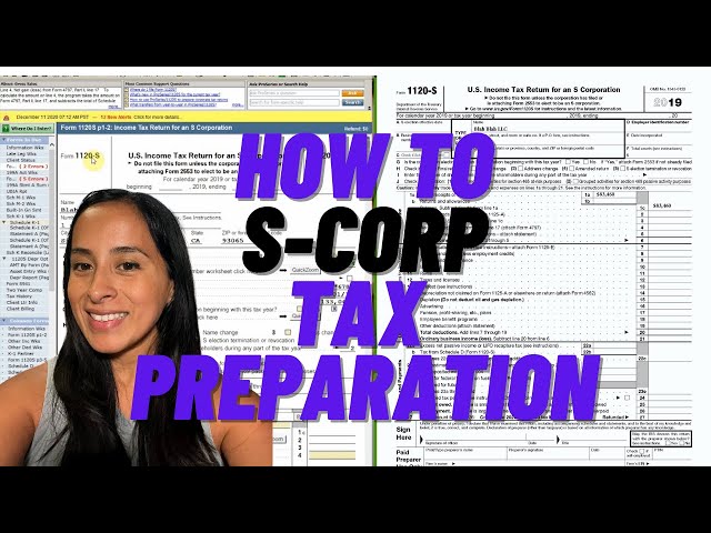 How to Prepare S-Corp Tax Return - ProSeries Software