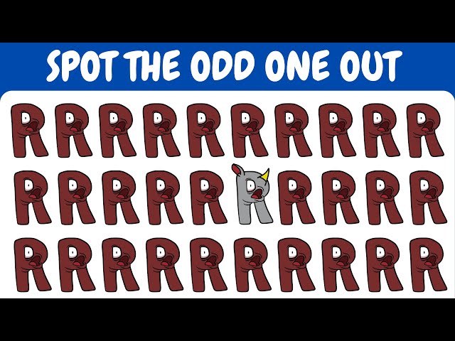 Guess The Alphabet Lore Quiz | Spot The Odd One Out | Solve The Maze | Find Three Difference