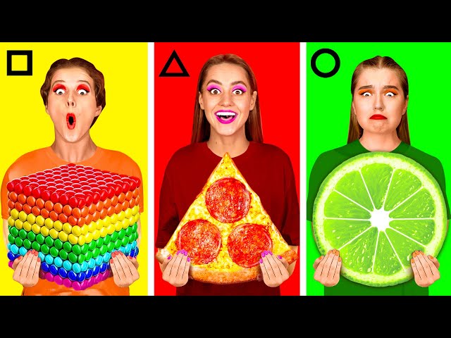 Geometric Shape Food Challenge | Edible Battle by DaRaDa Challenge