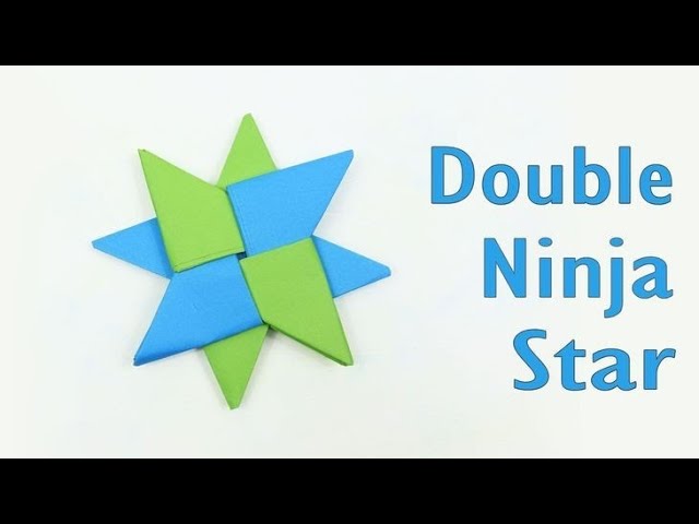 Easy way to fold an easy origami "Double Ninja Star"✴️