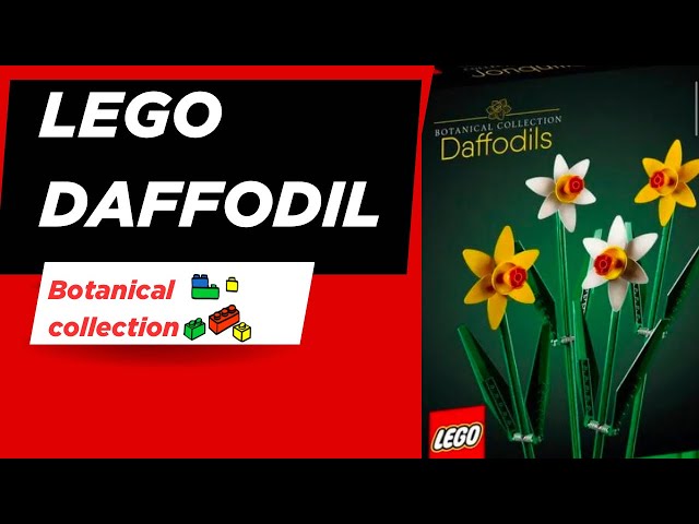 BRAND NEW LEGO Daffodils |botanical collection | MUST see for LEGO FANS