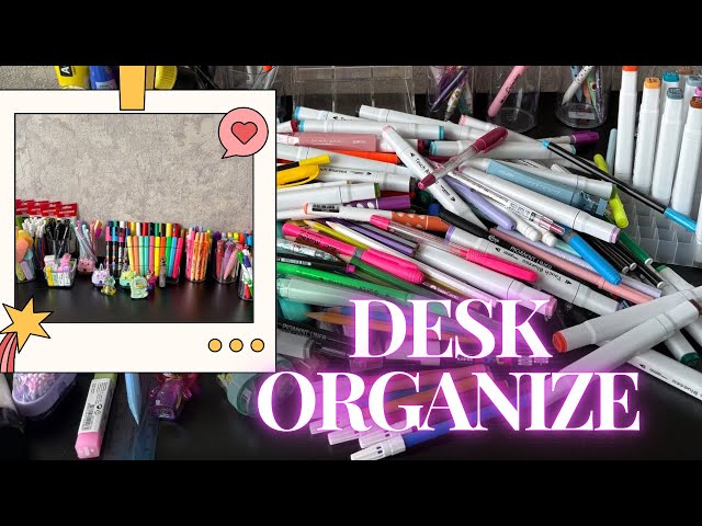 ORGANIZE WITH ME 2025 | Desk Organization | No music