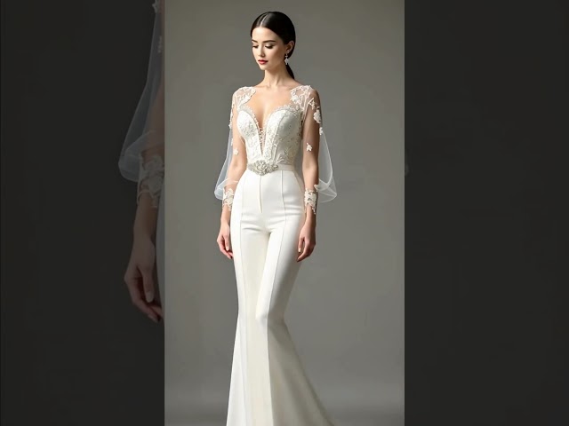 Modern Bridal Jumpsuit Ideas 🥰🥰🥰🥰 #wedding #bridal #jumpsuit #fashion #shorts