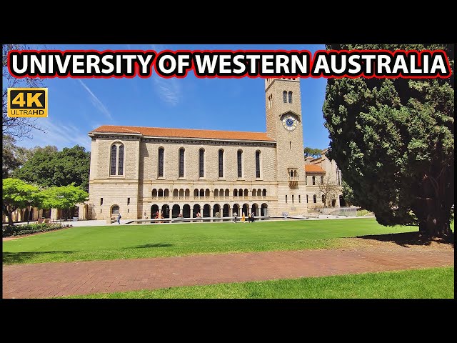 Walking Tour 4K: UNIVERSITY OF WESTERN AUSTRALIA (Perth, Australia)