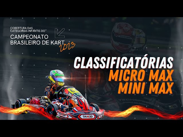 Campeonato Brasileiro de Kart - Classificatórias Mini Max / Micro Max BRK 2023 - Categorias Infantis