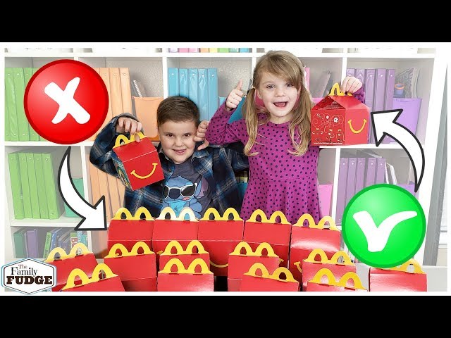 Don’t Choose the Wrong McDonald’s Happy Meal LUNCH Challenge