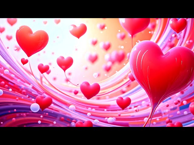 ❤️ Valentine's Day 4K Screensaver: Love Heart Wallpaper,  Romantic  Hearts Copyright Free BACKGROUND