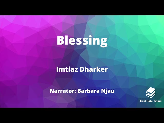 "Blessing" by Imtiaz Dharker: IGCSE Analysis & Annotations! | Pearson Edexcel IGCSE English Revision