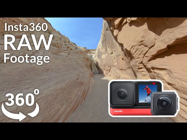 Insta360 ONE R 360 Footage - Demo video and audio quality. 360 degrees. - Little Wild Horse Canyon