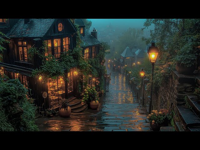 Enchanted Alleyway at Night | Dark Academia Classical Study Music | Melancholic Piano Ambience