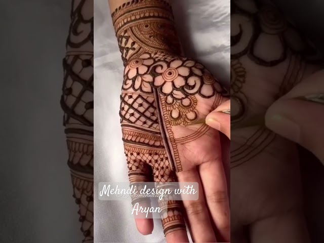 Mehndi design with Aryan #ytshorts #artist #jaipur