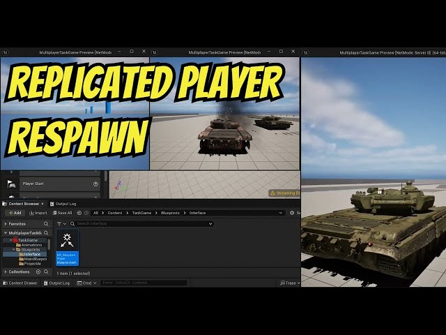 Multiplayer Tank Game Tutorial  (16-Respawn Player)