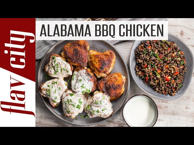 Keto Chicken Thighs with Alabama White BBQ Sauce - Chicken Meal Prepping