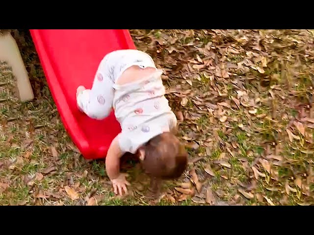 Funny And Cute Babies Playing Slide And Fail #2 ★ Funny Baby Videos | Gods Laugh