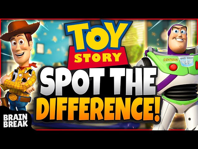 Toy Story Spot The Difference | Winter Brain Break | Freeze Dance | GoNoodle Games