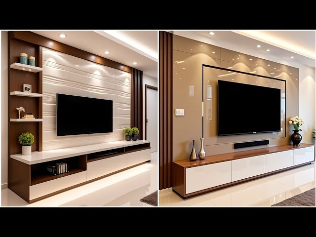 200 Stylish Modern TV Unit Design Ideas For Living Rooms 2025 | TV Stand Wall Decoration Ideas