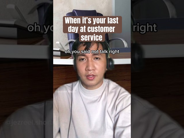 When it’s your last day at customer service #customerservice #comedy #funny #funny comedy video