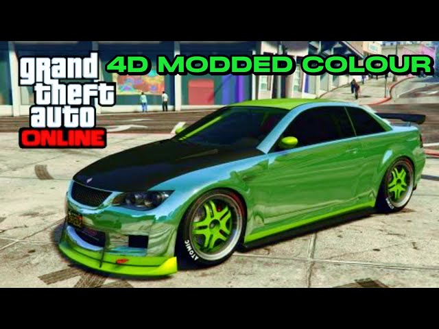 4D MODDED PAINTJOB ON ANY CAR IN GTA 5 ONLINE (Modded Crew Colour Paintjob Tutorial)