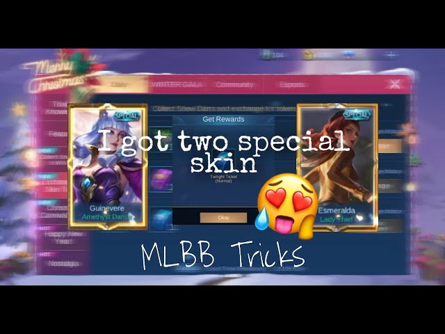 MLBB: Get Two Special Skin Tricks 😱 - X-mas Event MLBB 2020