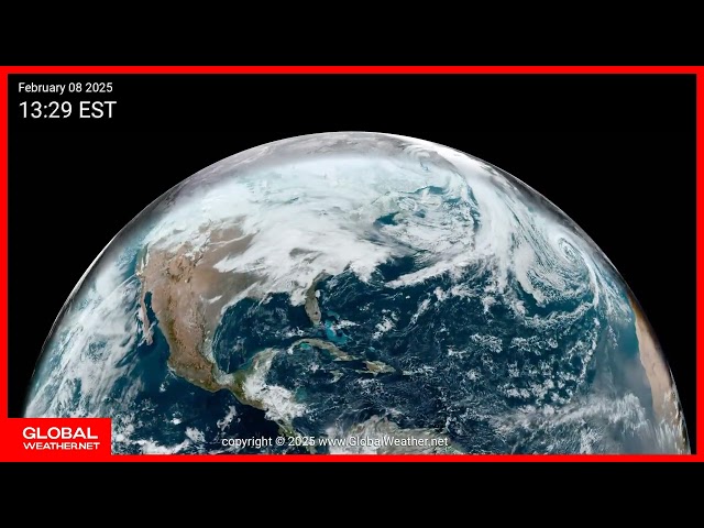 Panoramic video of planet Earth, updated to Feb 8 2025 20:30