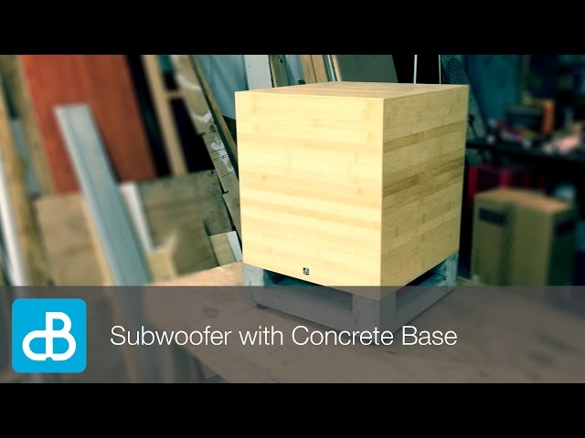 Building a 12" Subwoofer with Concrete Base - by SoundBlab