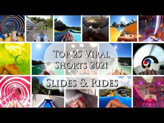 Top 25 Viral Shorts 2021 Slides and Rides in 360° VR POV Onride