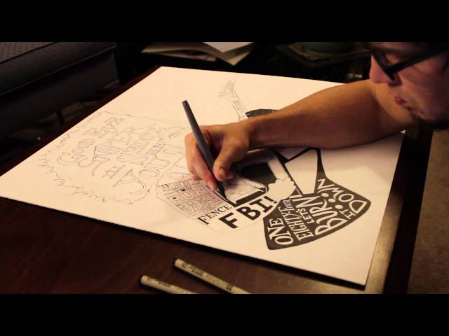 Hand Lettering/Illustration Time-Lapse: Coheed And Cambria Lyrics