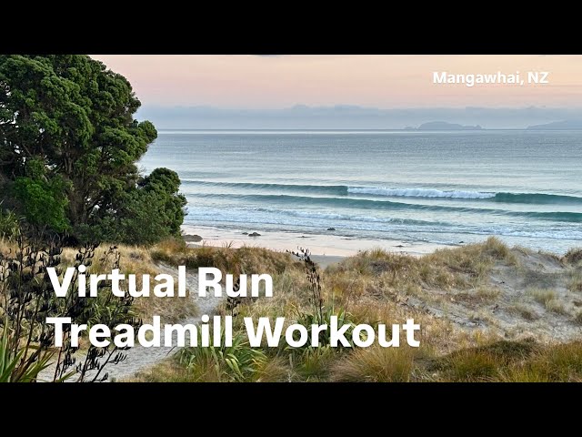 Virtual Running Videos for Treadmill | Mangawhai Cliff Trail | 4k