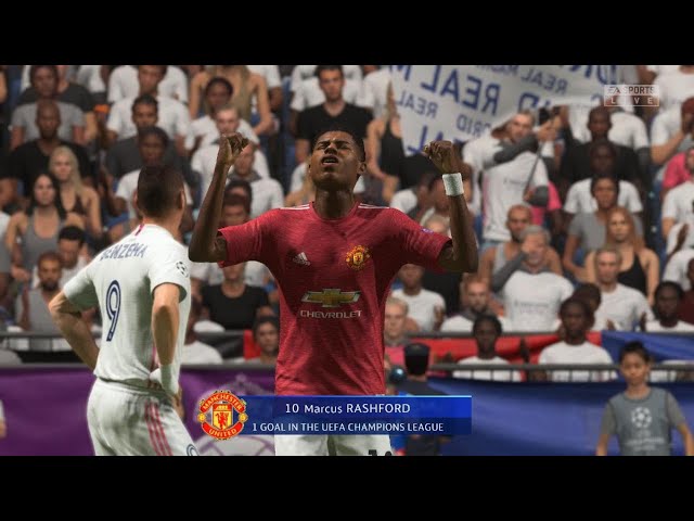 Marcus Rashford vs Real Madrid UCL 2021/22