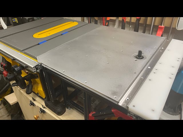 Banco fresatrice con profili Bosch Rexroth di alluminio - router table with aliminum Bosch profiles