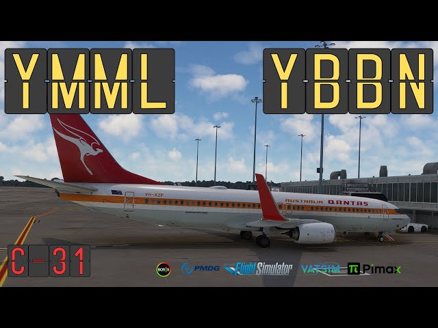 MSFS LIVE |PMDG 737 800 | Flying downunder | Melbourne ✈ Brisbane | VR | #msfs 2020 #PMDG