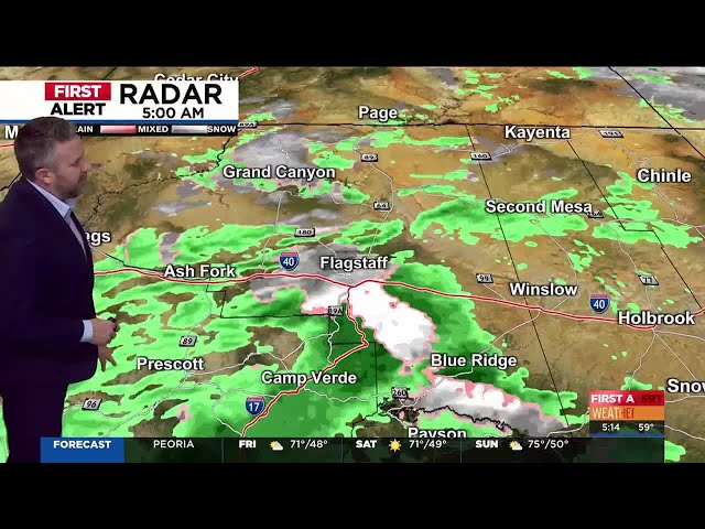 Winter storm moving across Arizona prompts First Alert Weather Day