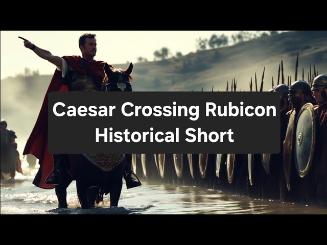 Historical Short - Caesar Crossing Rubicon River