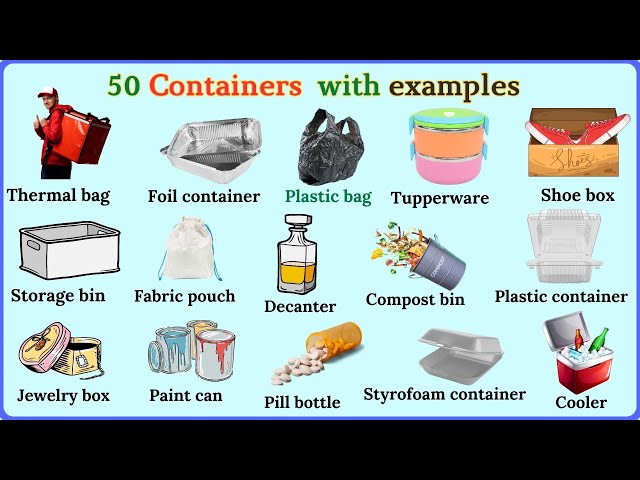 Lesson 163: Master 50 Everyday Containers | Fun English Vocabulary Lesson! | English Vocabulary