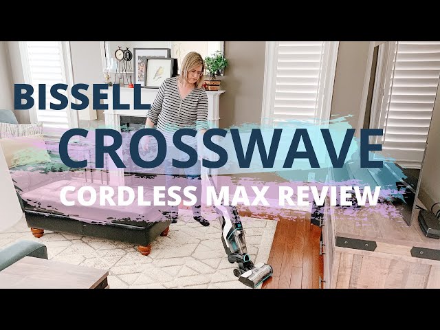 HOW TO USE A BISSELL CROSSWAVE CORDLESS MAX REVIEW & DEMO |  BEST WAY TO CLEAN KITCHEN FLOOR TILE.