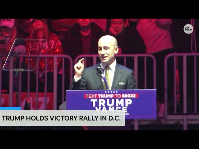 'Dawn of greatest victory:' Steven Miller calls for immigration executive orders at Trump rally