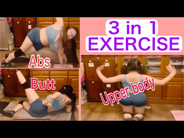 3 IN 1  UPPER BODY, BIGGER BOOTY &  FLAT TUMMY || HOME WORKOUT || NO EQUIPMENT || MERLIE MANZANO