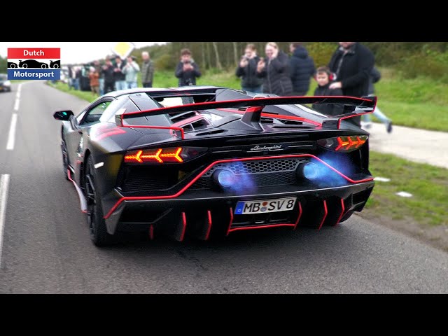 Supercars leaving Car Show! - 800HP Gintani SVJ, Regera, F12 N-Largo, X-BOW GT-XR, GT2 RS,...