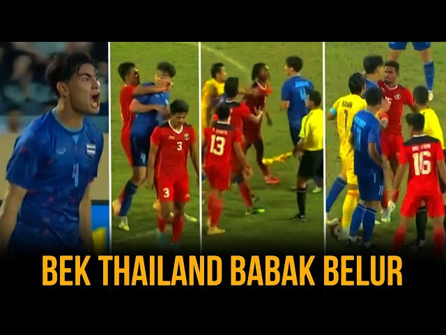 Sok Jagoan! Bek Thailand ini Dihajar Pemain Timnas di SEA Games