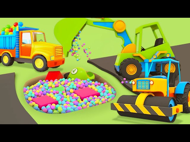 Full episodes of Helper cars cartoons for kids LIVE. Learn colors. Cars & trucks + street vehicles