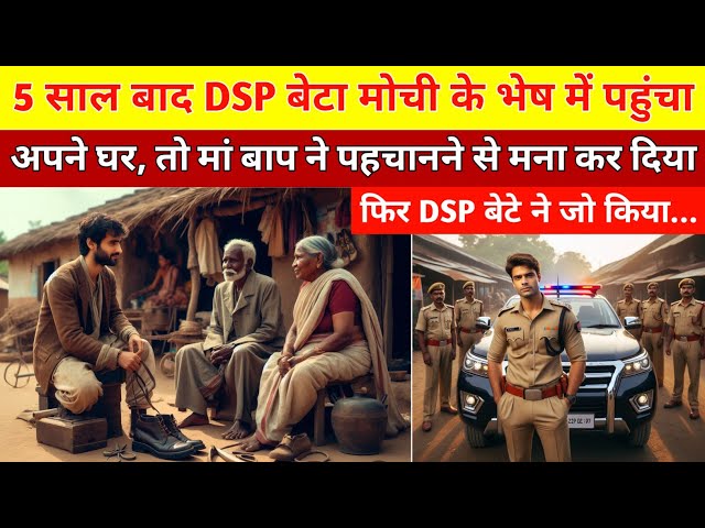 DSP बेटा मोची का भेष बनाकर अपने ही घर पहुंचा तो माता पिता ने पहचानने से मना कर दिया | Heart Touching