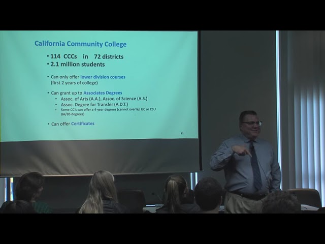 Professor Dominic Dal Bello - Community College - What We Do