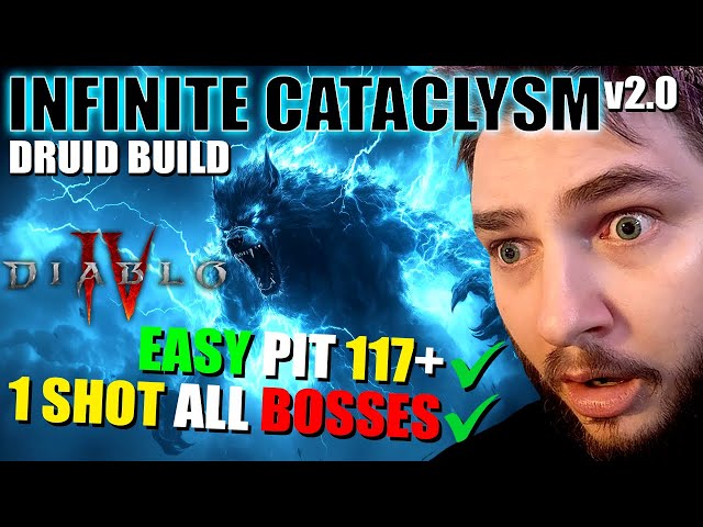 Diablo 4 - Infinite Cataclysm v2.0 Druid Build (S Tier VERY STRONG) Best Season 7 Druid Build!