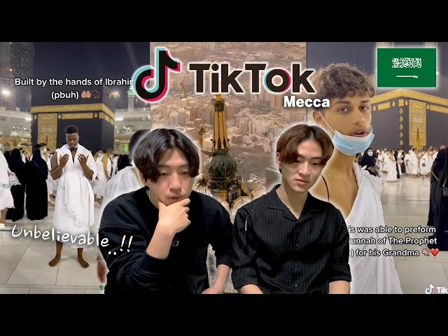 Korean guys react to Mecca Tiktok *Emotional 🇸🇦