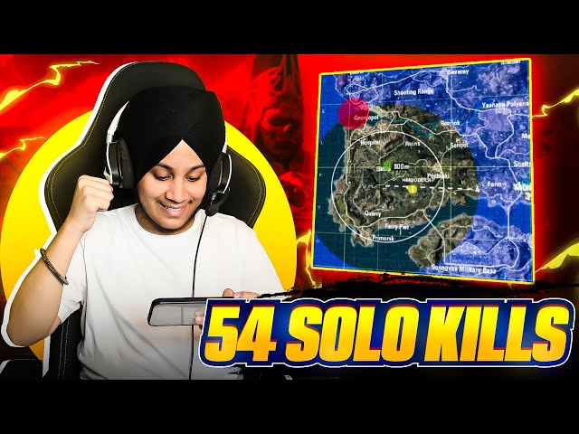 😱 54 SOLO KILLS 🔥 NEW WORLD RECORD | BGMI HIGHLIGHT