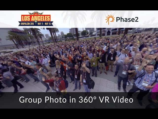 DrupalCon LA 2015 Group Photo in Virtual Reality