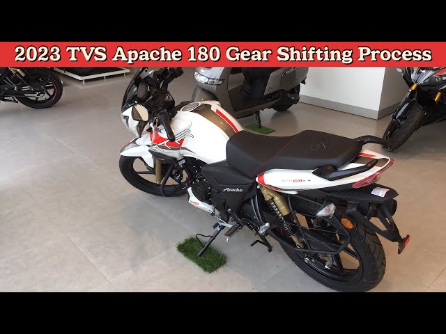 2023 TVS Apache RTR 180 gear Shifting Process #video #viral #trending #like #bike