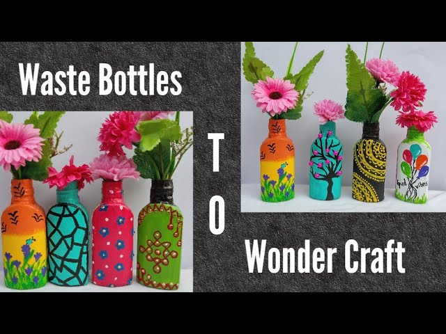 how to make | Sanitizer Bottle Art | Diy | brush Holder | Planter | sanitizer bottle craft